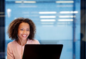 woman on laptop